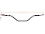 Thrashin Supply TS-TSC-2804-3 Mid Bend Handlebar Chrome for CVO Touring 23-Up/Street Glide/Road Glide 24-Up