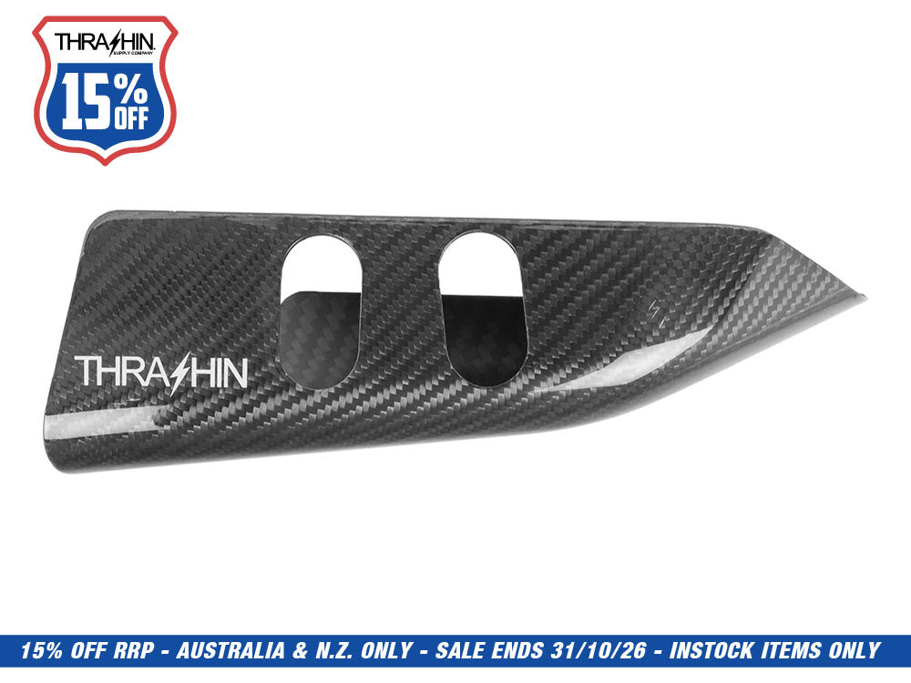 Thrashin Supply TS-TSC-3111-1 Air Scoop Coil Cover Gloss Carbon for Harley-Davidson Softail 18-Up/Touring 24-Up