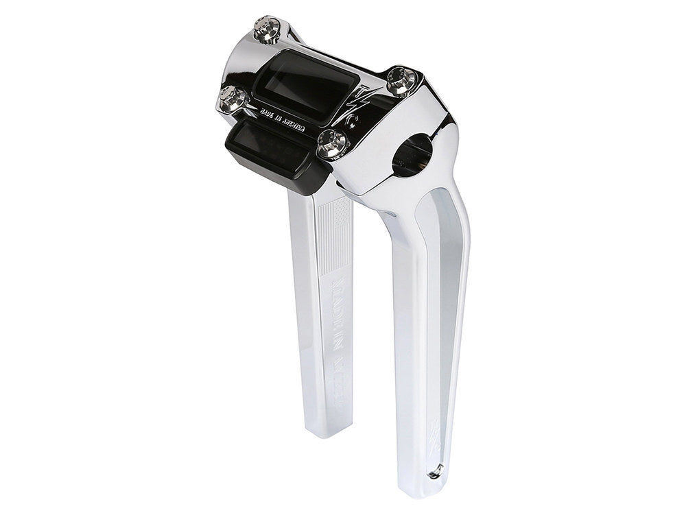 Thrashin Supply TS-TSC-9500-3 9.5" Pull Back Thrashin Risers Chrome for Softail/Street Bob/Breakout 18-Up/Standard 20-Up