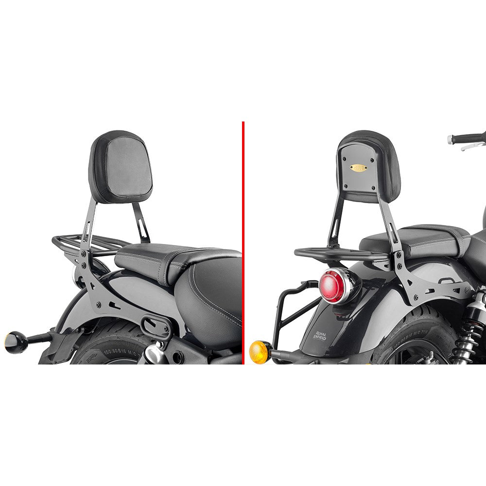 Givi TS9058B Backrest w/Detachable Small Luggage Carrier for Royal Enfield Super Meteor 650 23-24