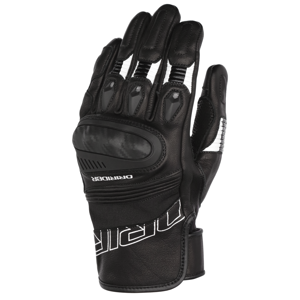 DriRider Torque Short Cuff Black/White Gloves