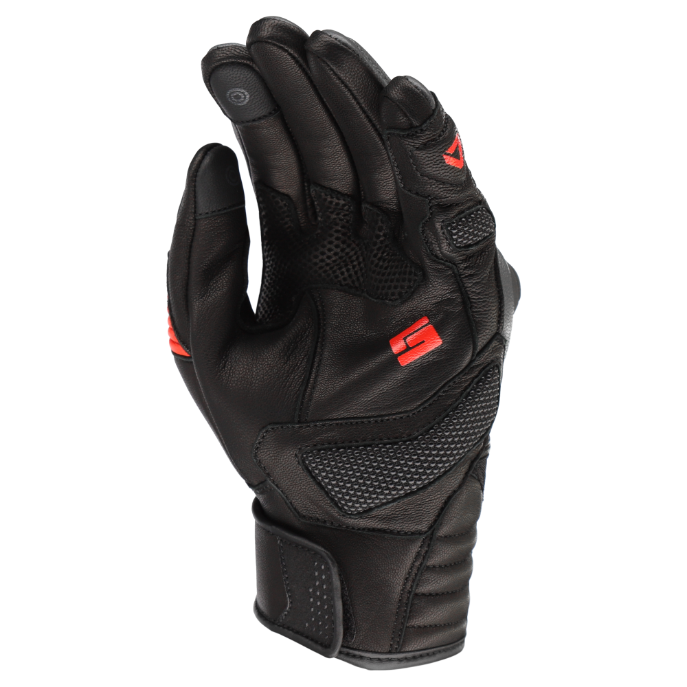 DriRider Torque Short Cuff Black/Grey/Red Gloves
