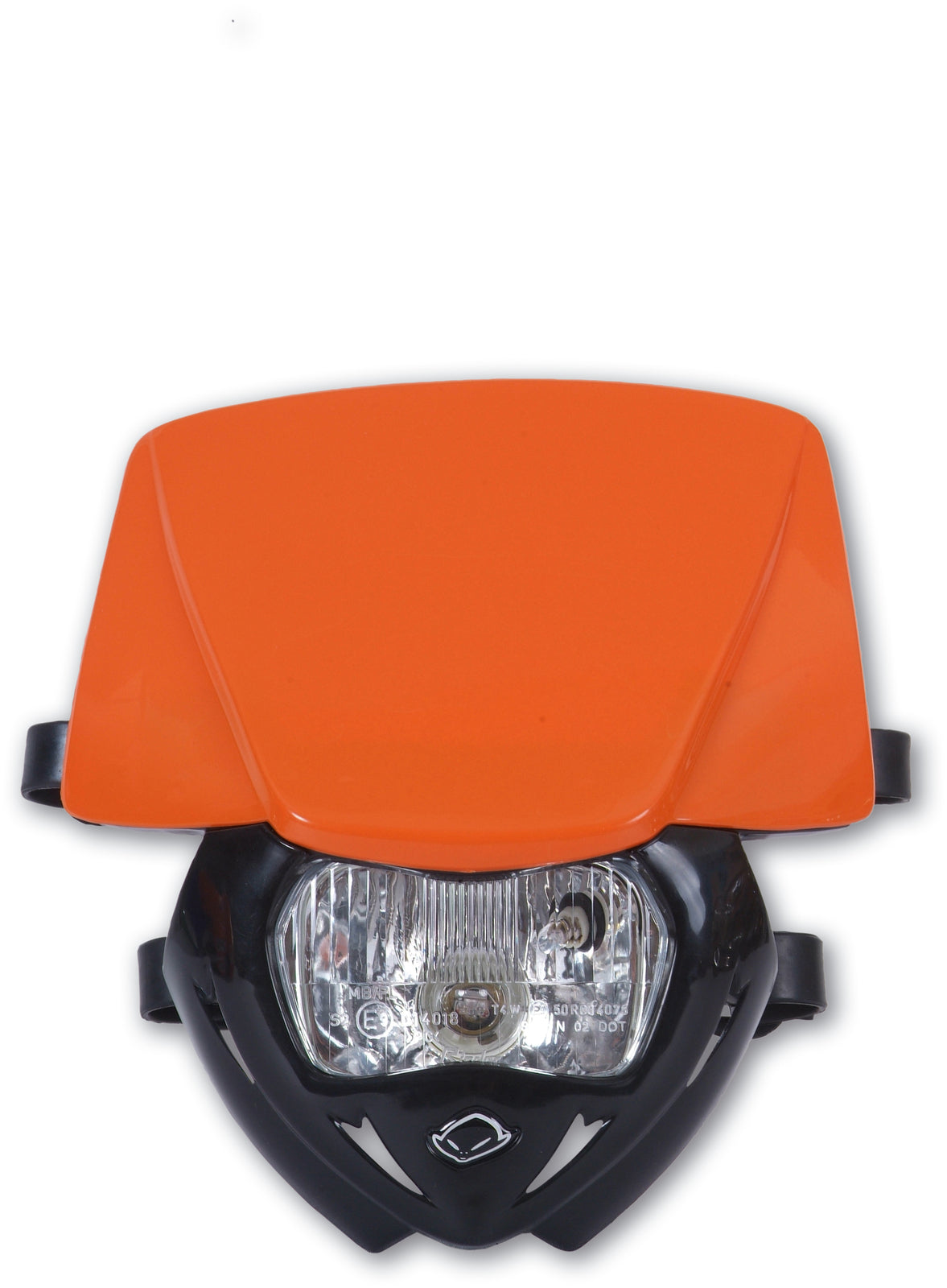 UFO Panther Headlight Black Base/Orange Upper