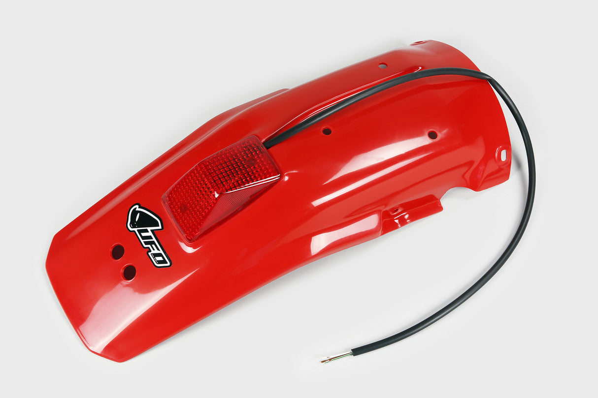 UFO Rear Fender Red w/Tailight for Honda XR600 88-02