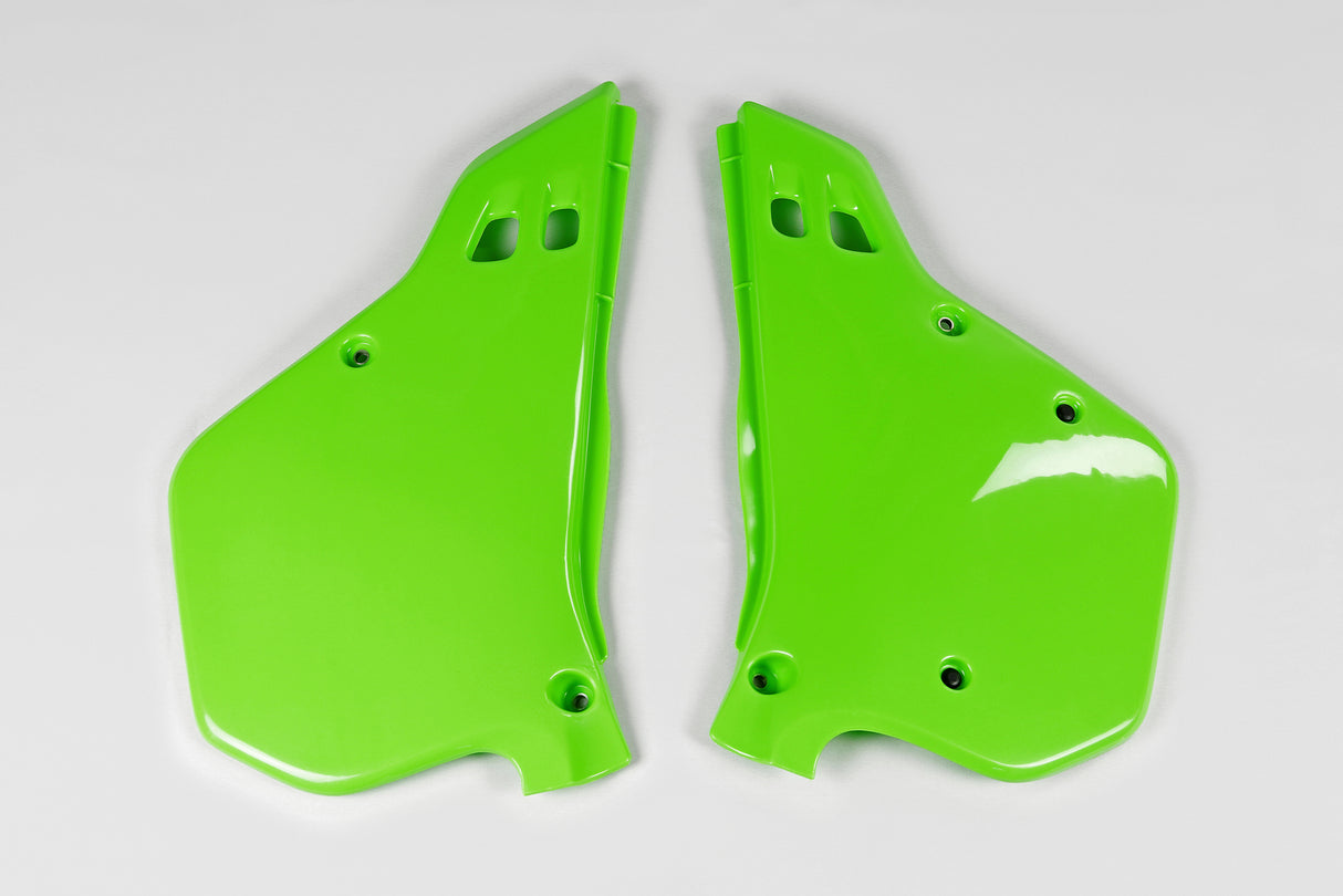 UFO Side Panels Green for Kawasaki KX125/KX250 90-91