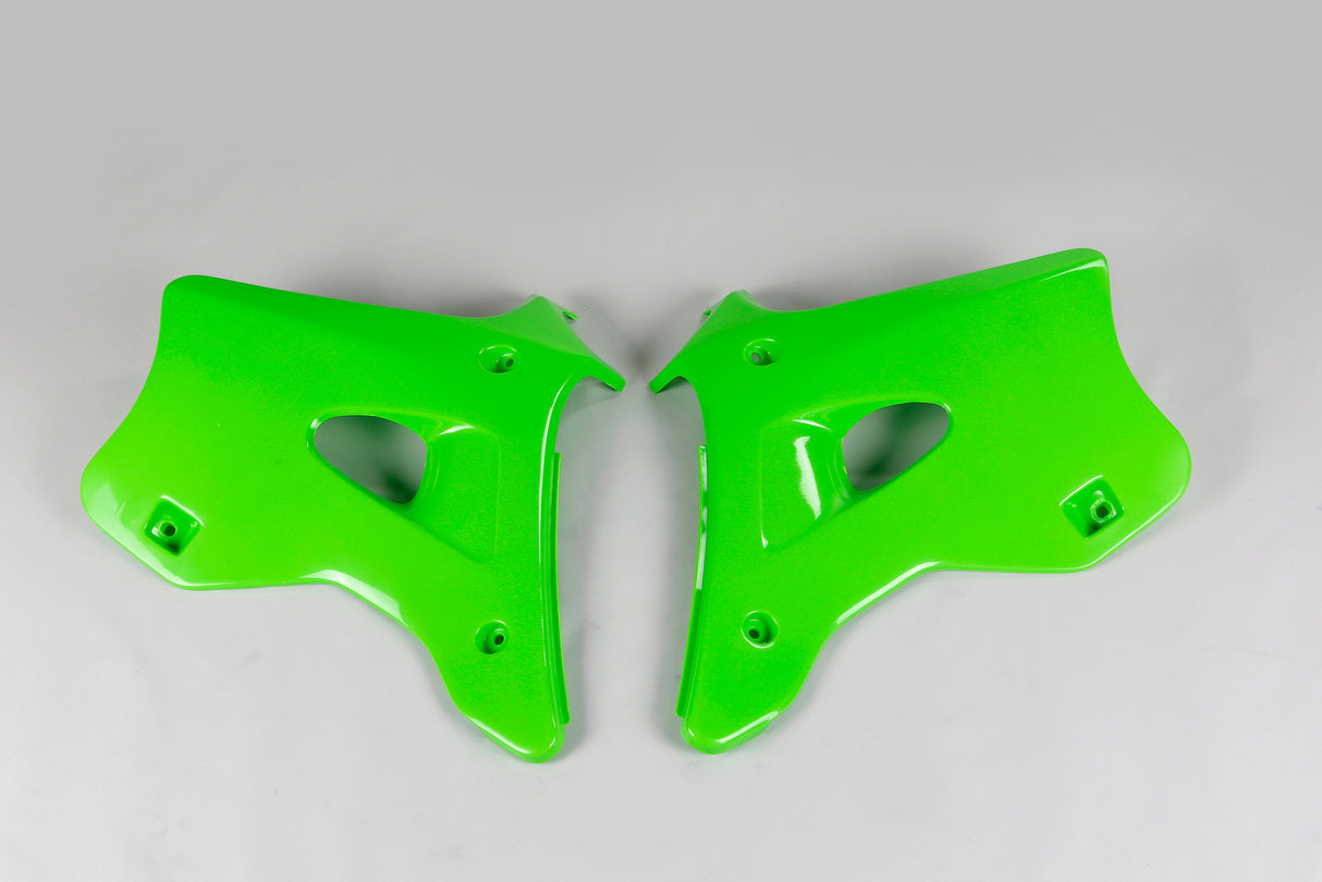 UFO Radiator Shrouds Green for Kawasaki KX125/KX250 94-98