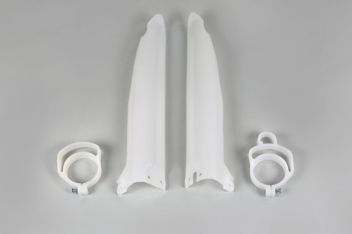 UFO Fork Slider Protectors White for Kawasaki KX125/KX250/KX500 94-95