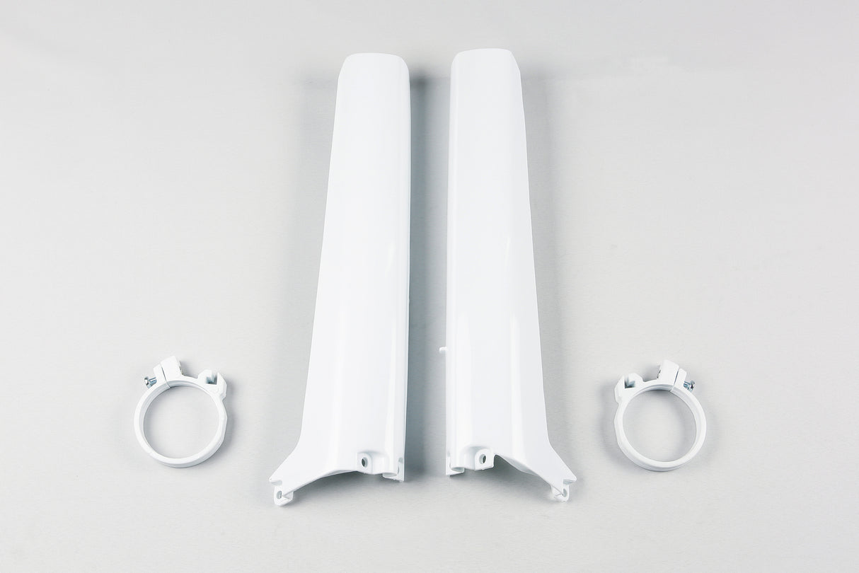 UFO Fork Slider Protectors White for Suzuki RM125/RM250 92-93