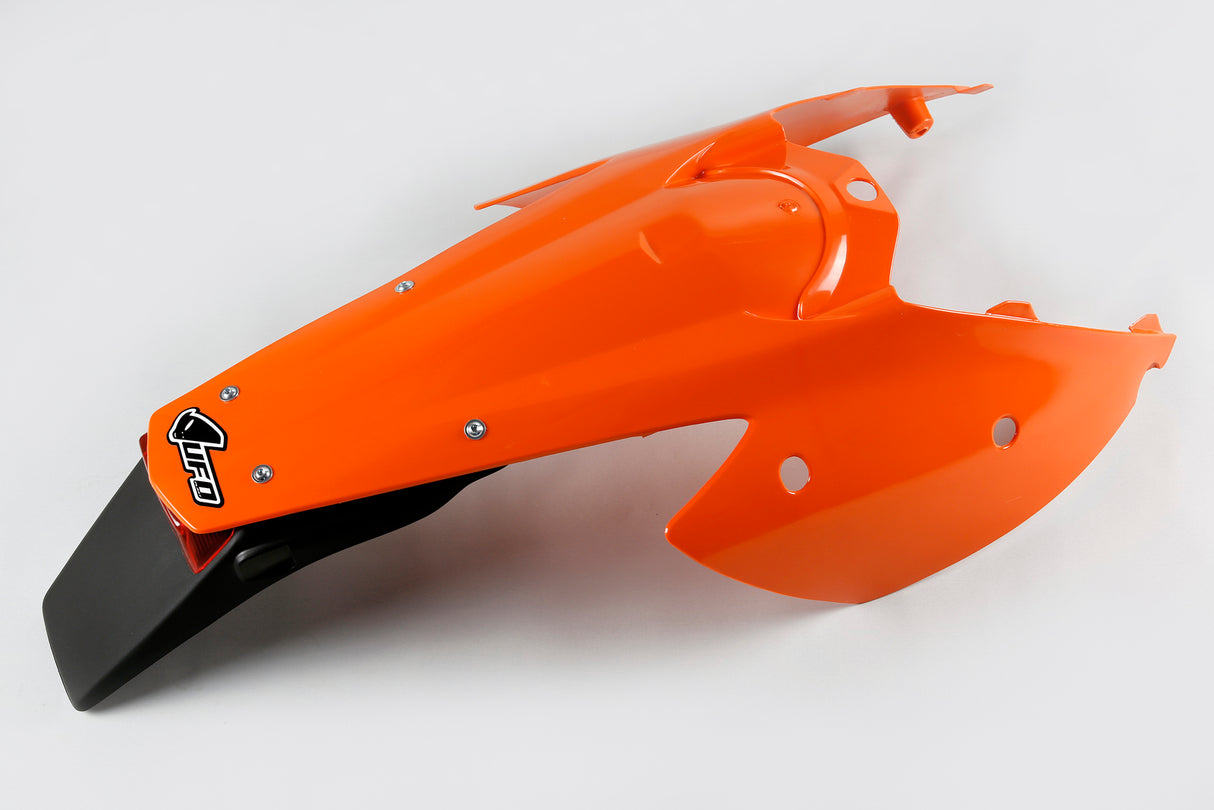 UFO One-Piece Rear Fender & Side Panels 1998-2018 Orange w/Tailight for KTM EXC/EXC-F 04-07