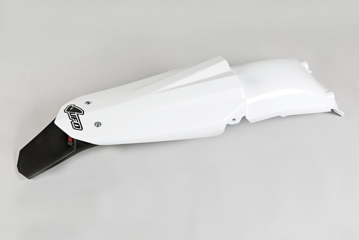 UFO Rear Fender White w/Tailight for Husqvarna CR125/TE/TX 250/TC/TE 310 05-07/WR125 05-08/CR/WR250 05-13/WR300 09-13