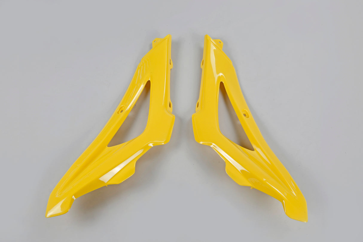 UFO Upper Radiator Shrouds Yellow for Husqvarna TC/TE/TX 05-07/CR125/WR125 06-08/CR250/WR250 06-13/WR300 09-13