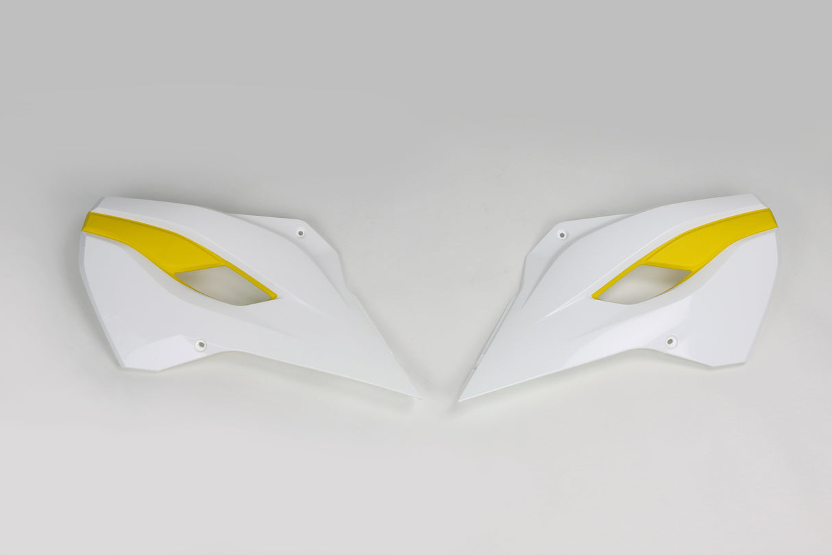 UFO Radiator Shrouds 2015 OEM Colours for Husqvarna TC/FC/FE 14-15/TC 250 2016/TE/TX 14-16