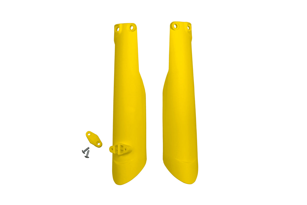 UFO Fork Slider Protectors Yellow for Husqvarna TC/FC/TX 15-22/TE/FE 16-23