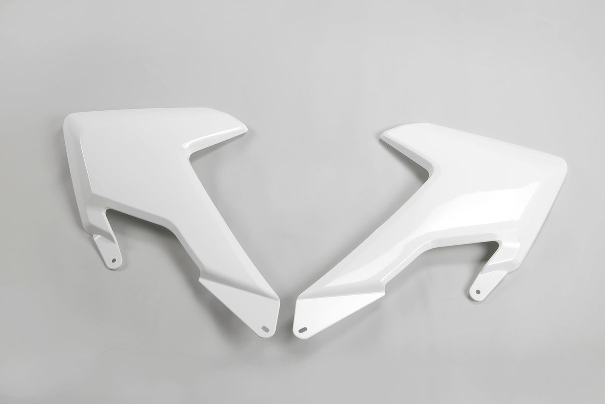 UFO Radiator Shrouds White for Husqvarna TC 125/300/FC 250/350/450 16-18/TE 125/250/300/TX 125/250/300/FE 250/350/450/501 17-19/TC 250 17-18