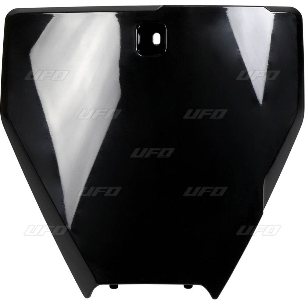 UFO Front Number Plate Black for Husqvarna TC 125/FC 250/FC 350/FC 450 16-22/TC 250 17-22/TC 300 16-18