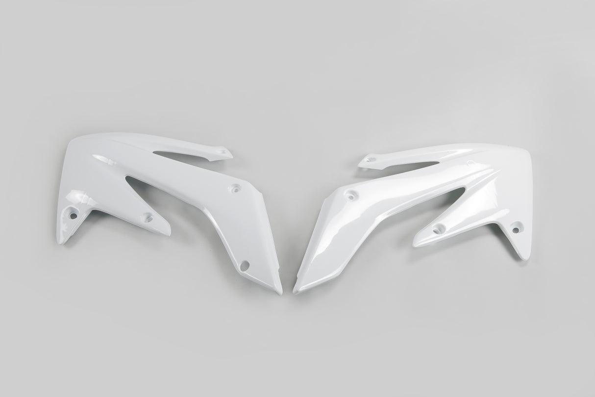 UFO Radiator Shrouds White for Honda CRF250R 04-09/CRF250X 04-17