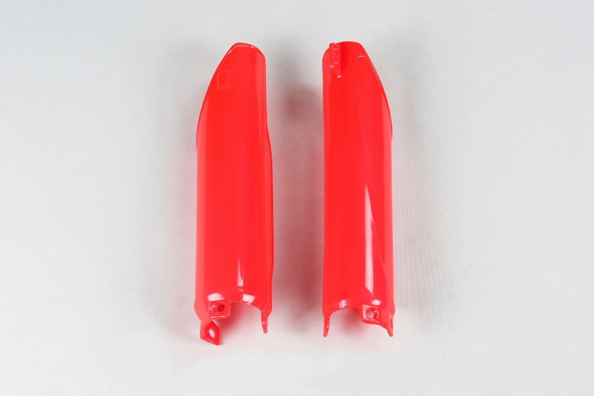 UFO Fork Slider Protectors Red for Honda CR125/CR250/CR500 91-07/CRF250R 04-13/CRF250X 04-17/CRF450R 02-08/CRF450X 05-16