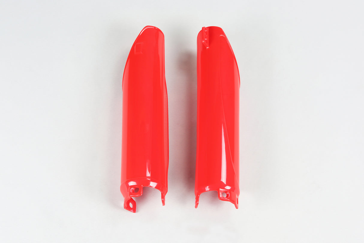 UFO Fork Slider Protectors 2000-2018 Red for Honda CR125/CR250/CR500 91-07/CRF250R 04-13/CRF250X 04-17/CRF450R 02-08/CRF450X 05-16