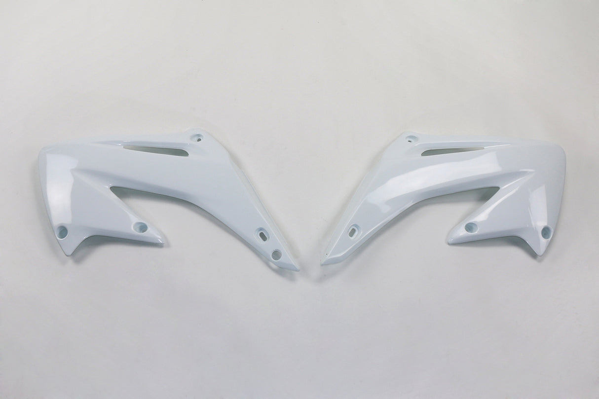 UFO Radiator Shrouds White for Honda CR125/CR250 02-07