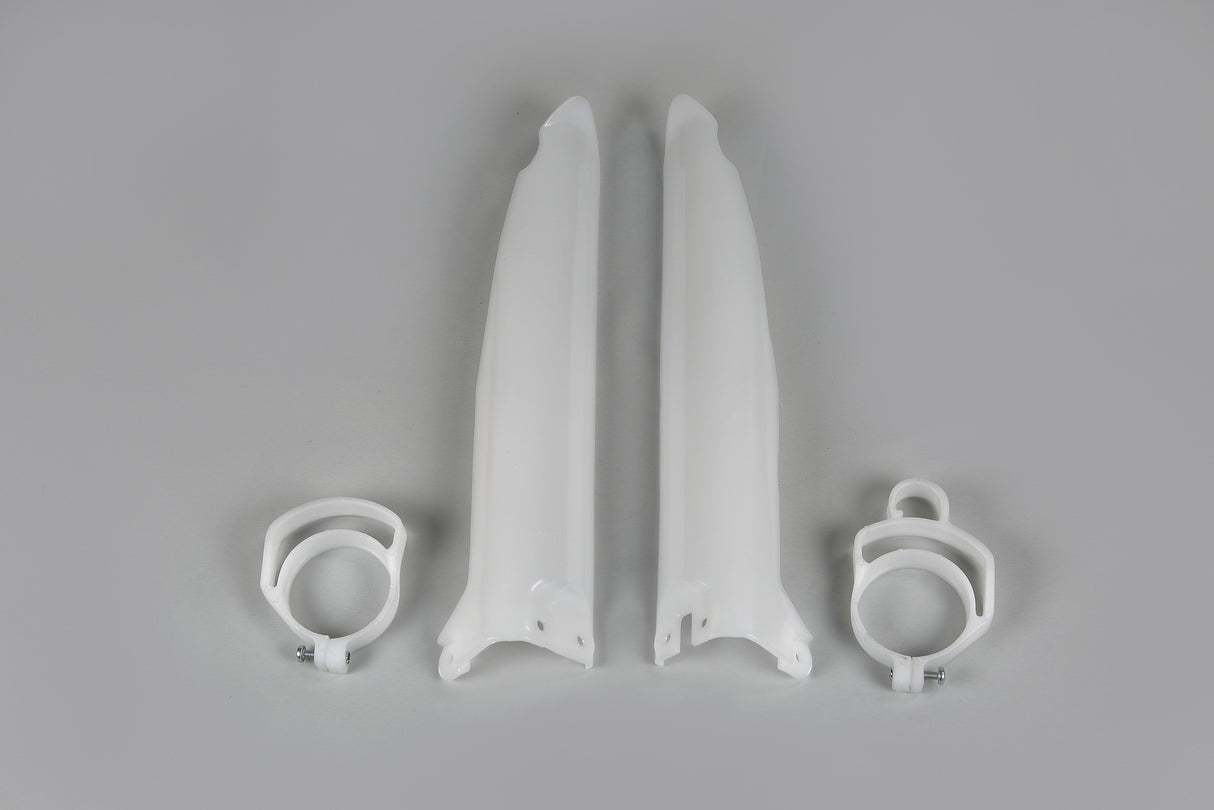 UFO Fork Slider Protectors White for Kawasaki KX125/KX250/KX500 96-03