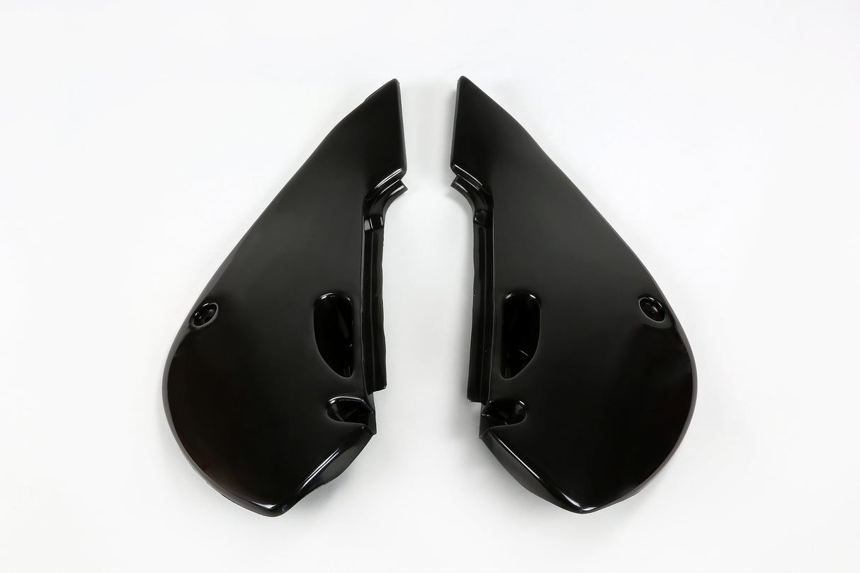 UFO Side Panels Black for Kawasaki KX65 01-23/KLX110 01-09