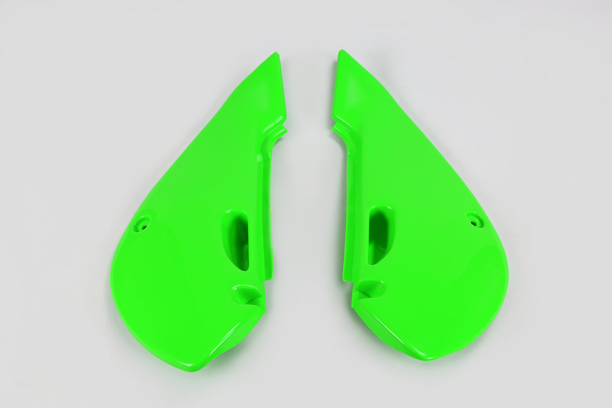 UFO Side Panels Green for Kawasaki KX65 01-23/KLX110 01-09