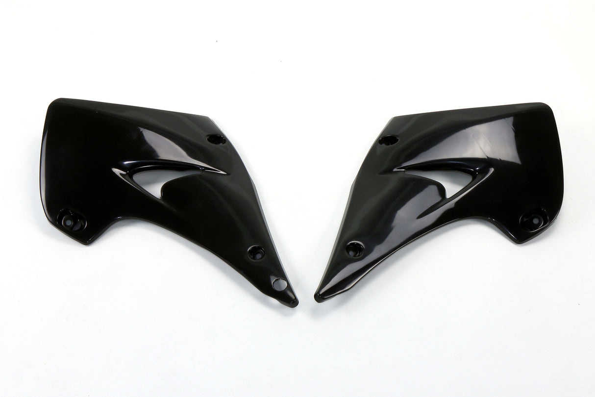 UFO Radiator Shrouds Black for Kawasaki KX125/KX250 03-08