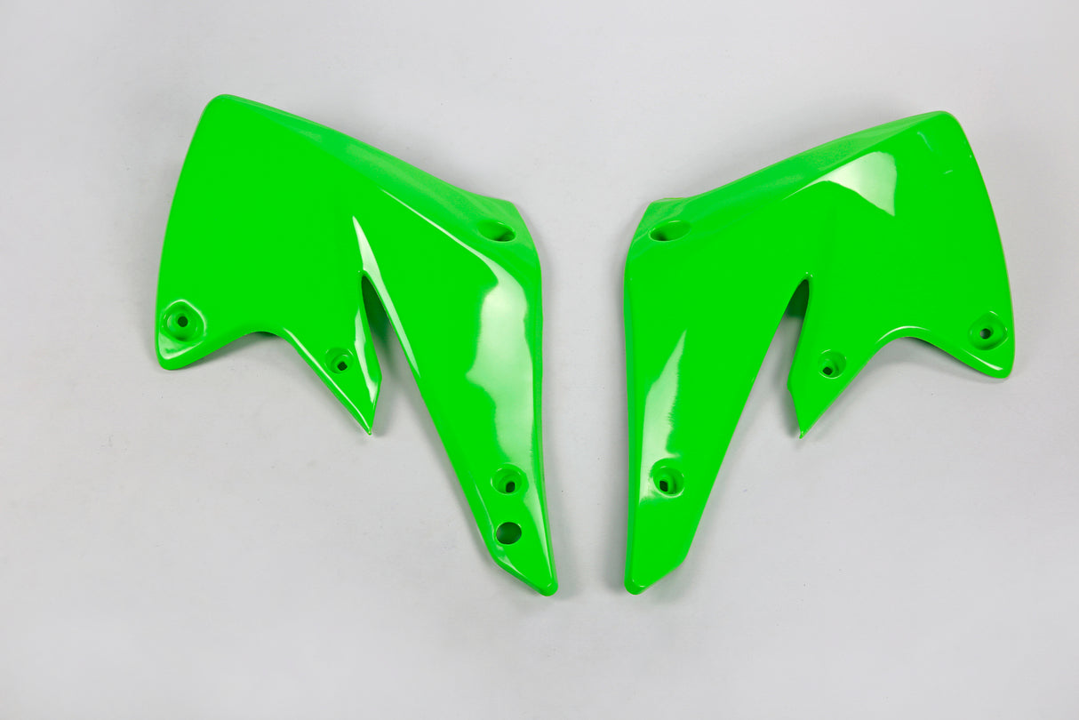 UFO Radiator Shrouds Green for Kawasaki KX250F 04-05