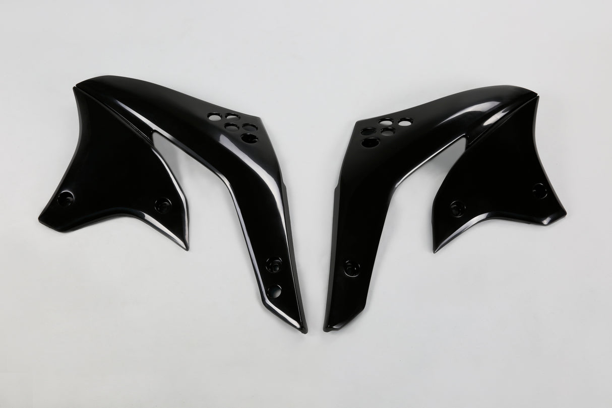 UFO Radiator Shrouds Black for Kawasaki KX450F 2008