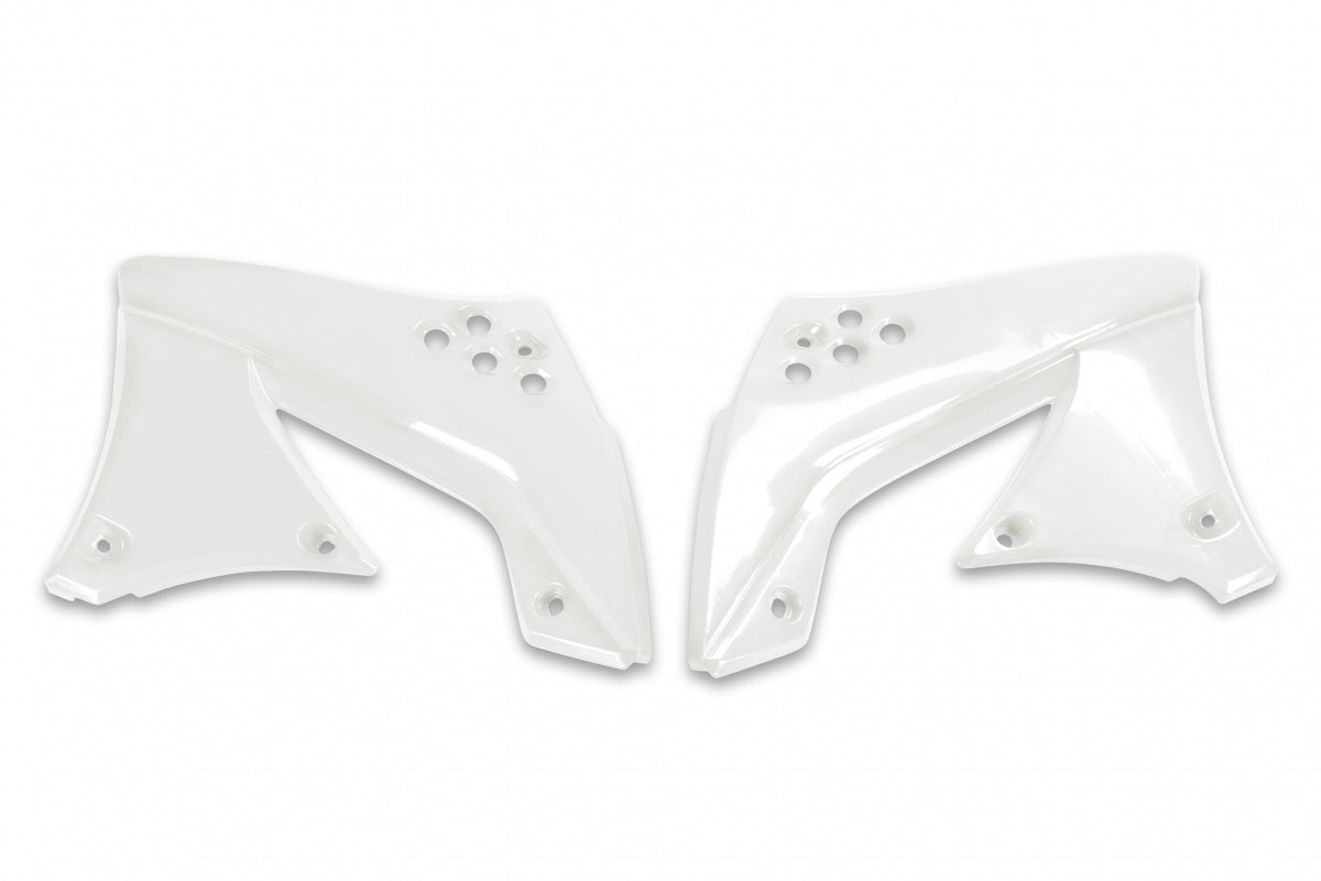 UFO Radiator Shrouds White for Kawasaki KX450F 2009