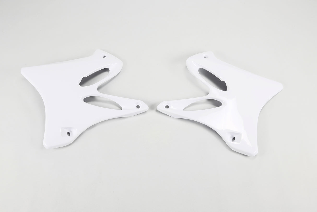 UFO Radiator Shrouds White for Yamaha YZ125/YZ250 02-14