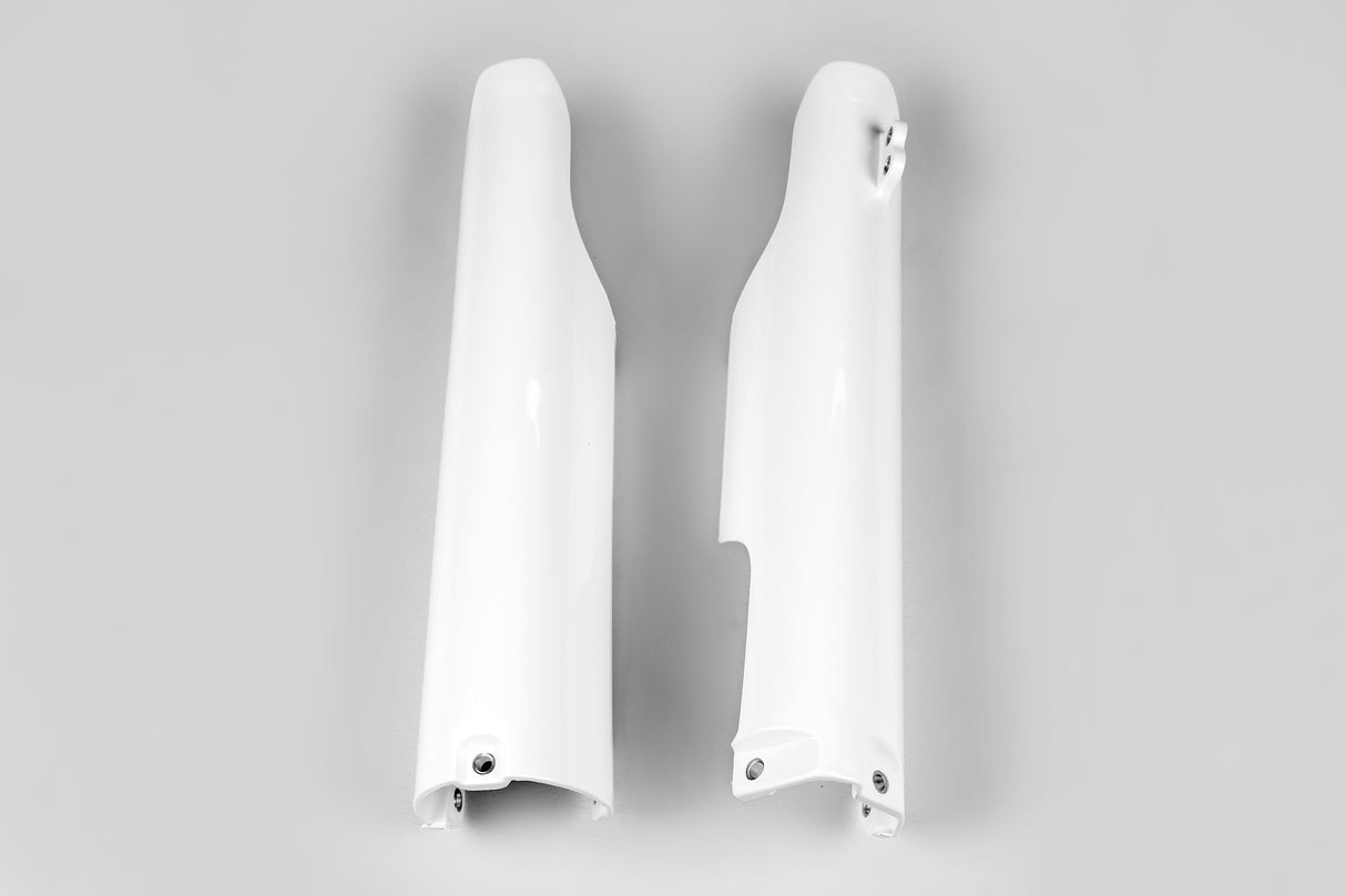 UFO Fork Slider Protectors White for Yamaha YZ125/YZ250/YZ250F/YZ450F 05-07/WR250F 05-19/WR450F 05-15