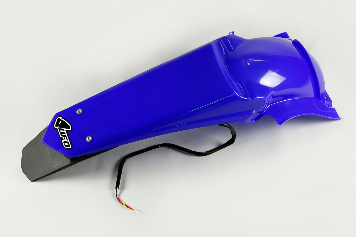 UFO Rear Fender Reflex Blue w/LED Tailight for Yamaha WR250F 07-14/WR450F 07-15