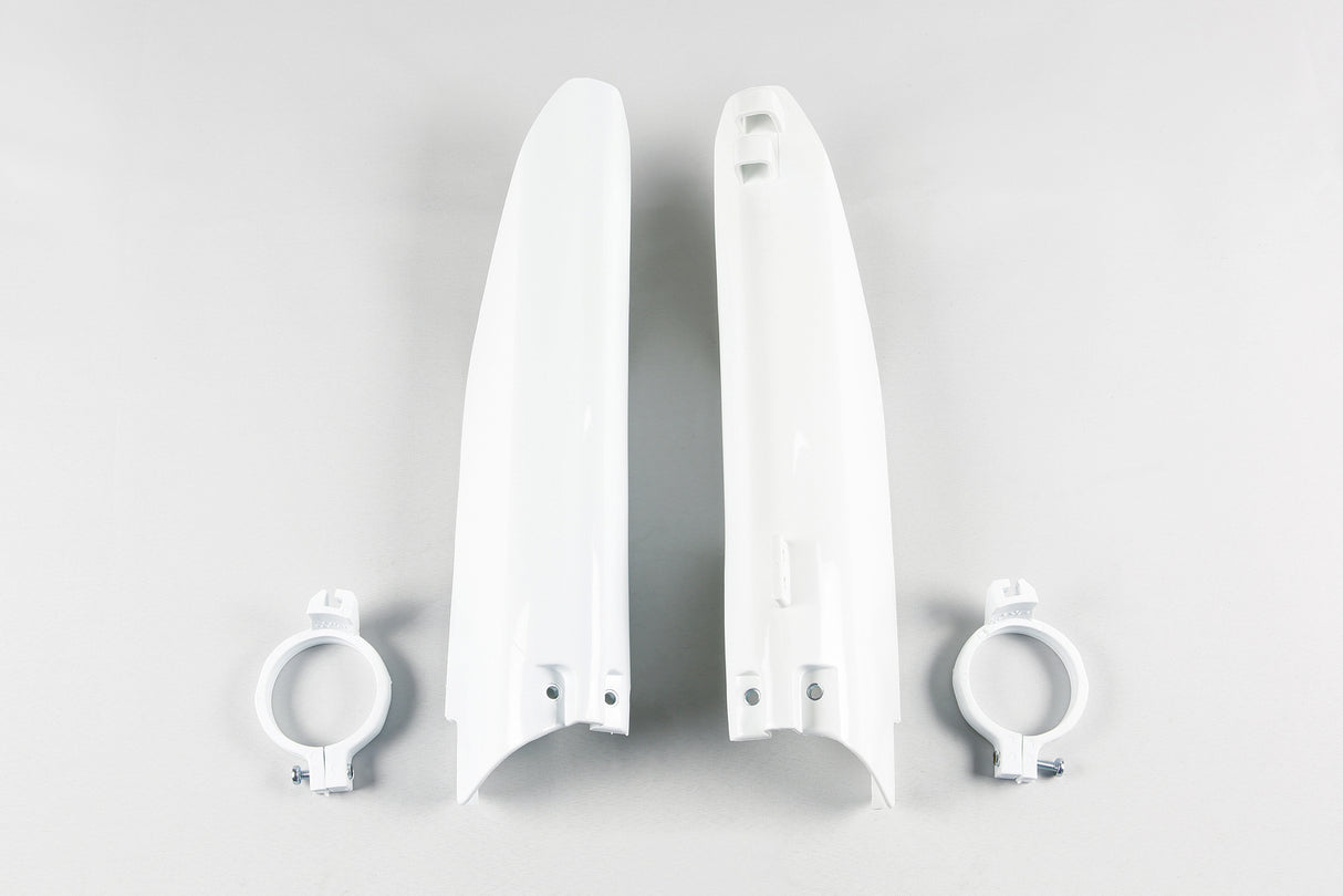 UFO Fork Slider Protectors White for Suzuki RM125/RM250 99-03