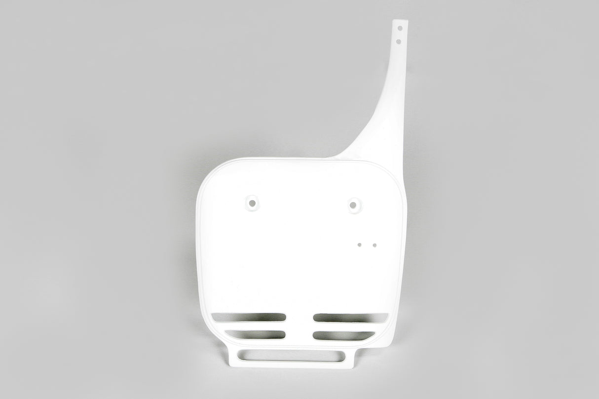 UFO Front Number Plate White for Suzuki RM60 03-04