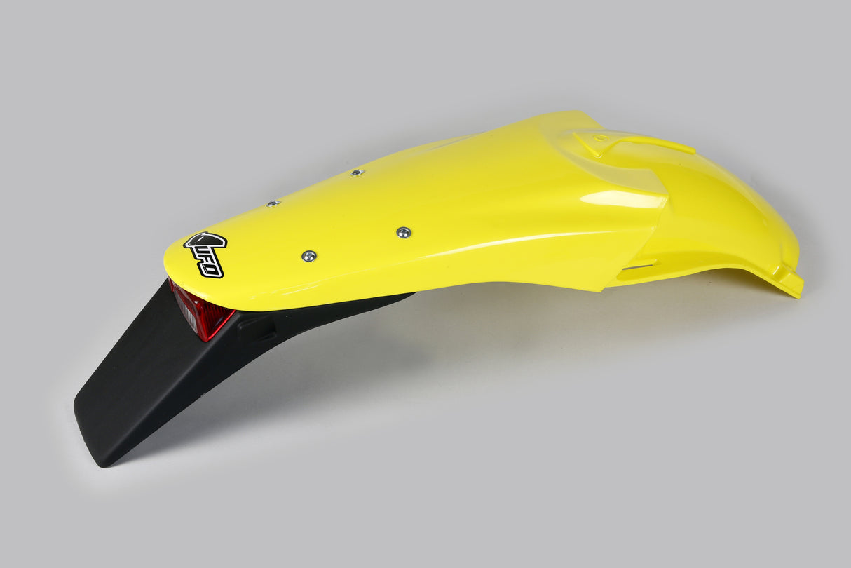 UFO Rear Fender 2001-2018 Yellow w/Tailight for Suzuki DRZ400E 00-23