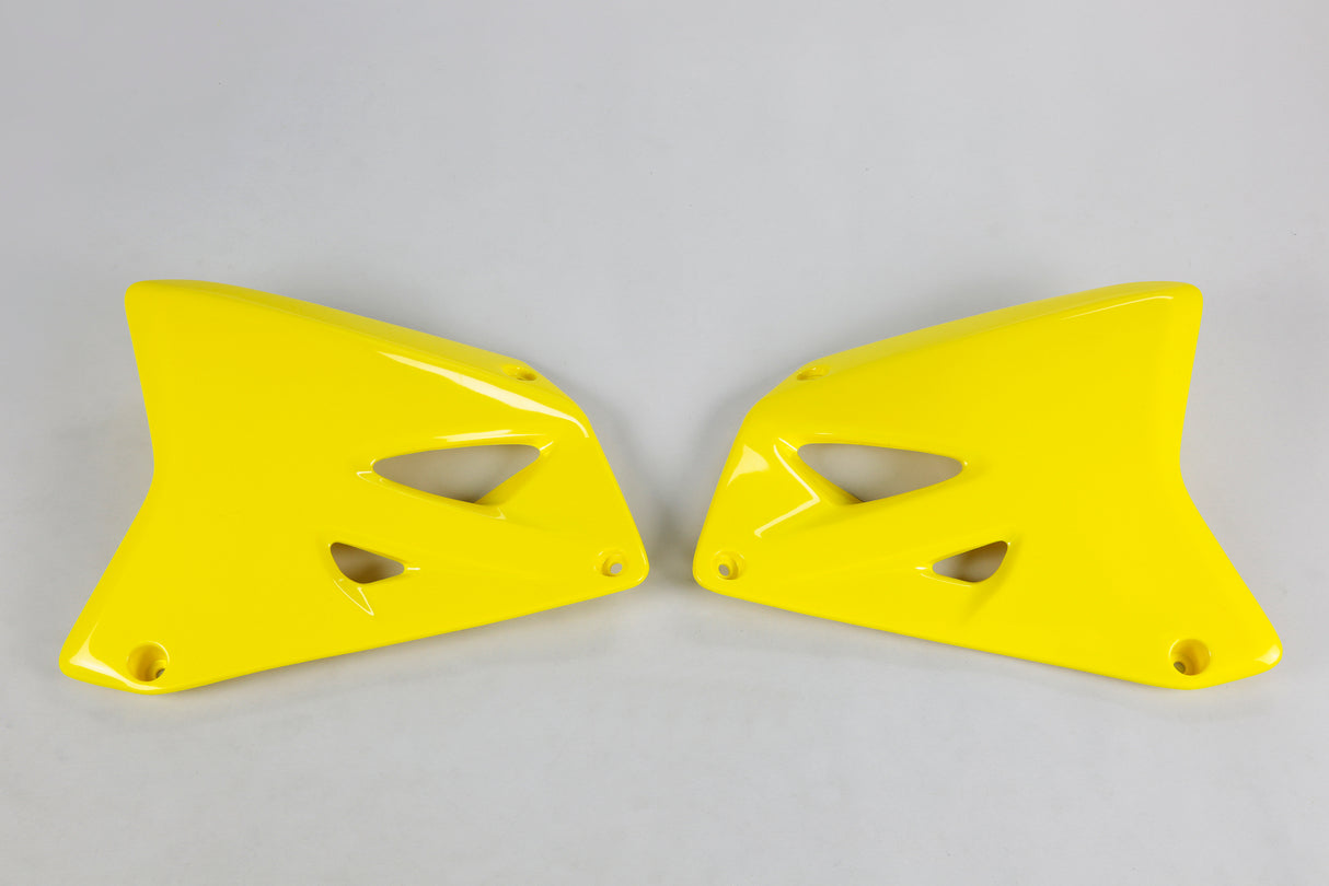 UFO Radiator Shrouds 2001-2018 Yellow for Suzuki RM125/RM250 01-23