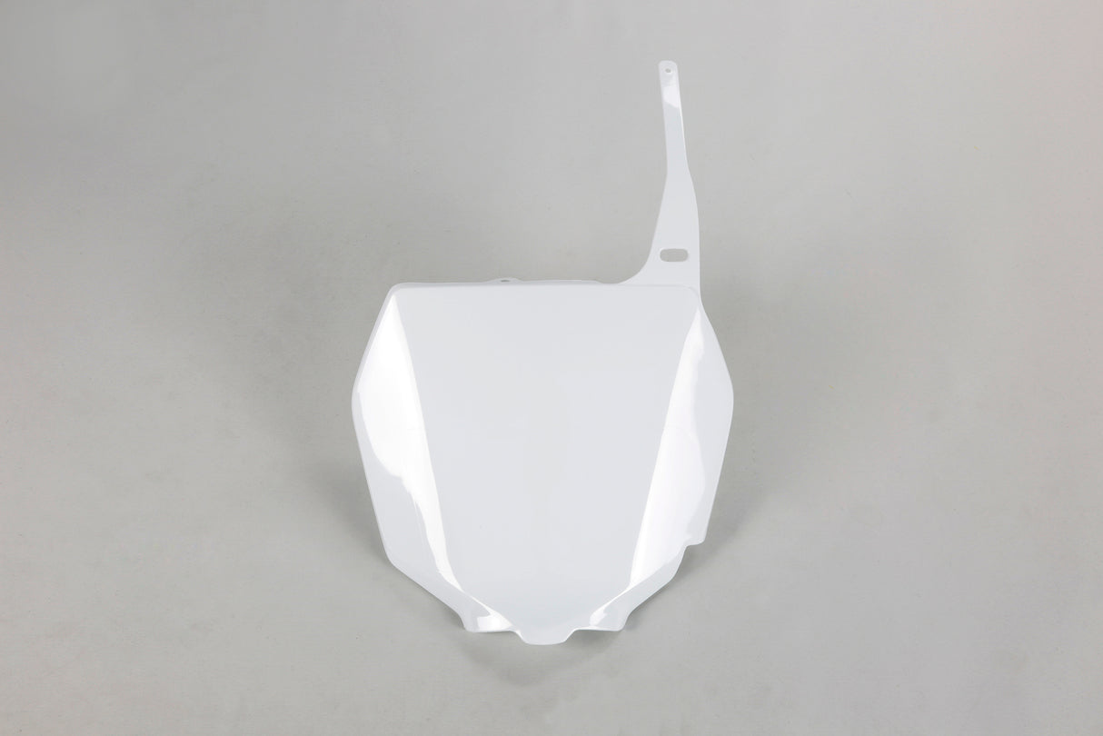 UFO Front Number Plate White for Suzuki RM125/RM250 01-23/RMZ250 07-09/RMZ450 05-07