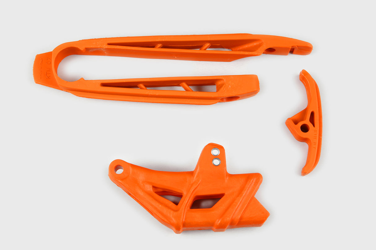 UFO Chain Guide & Swingarm Chain Slider Kit 1998-2018 Orange for KTM SX/SX-F 07-10/EXC/EXC-F 08-10