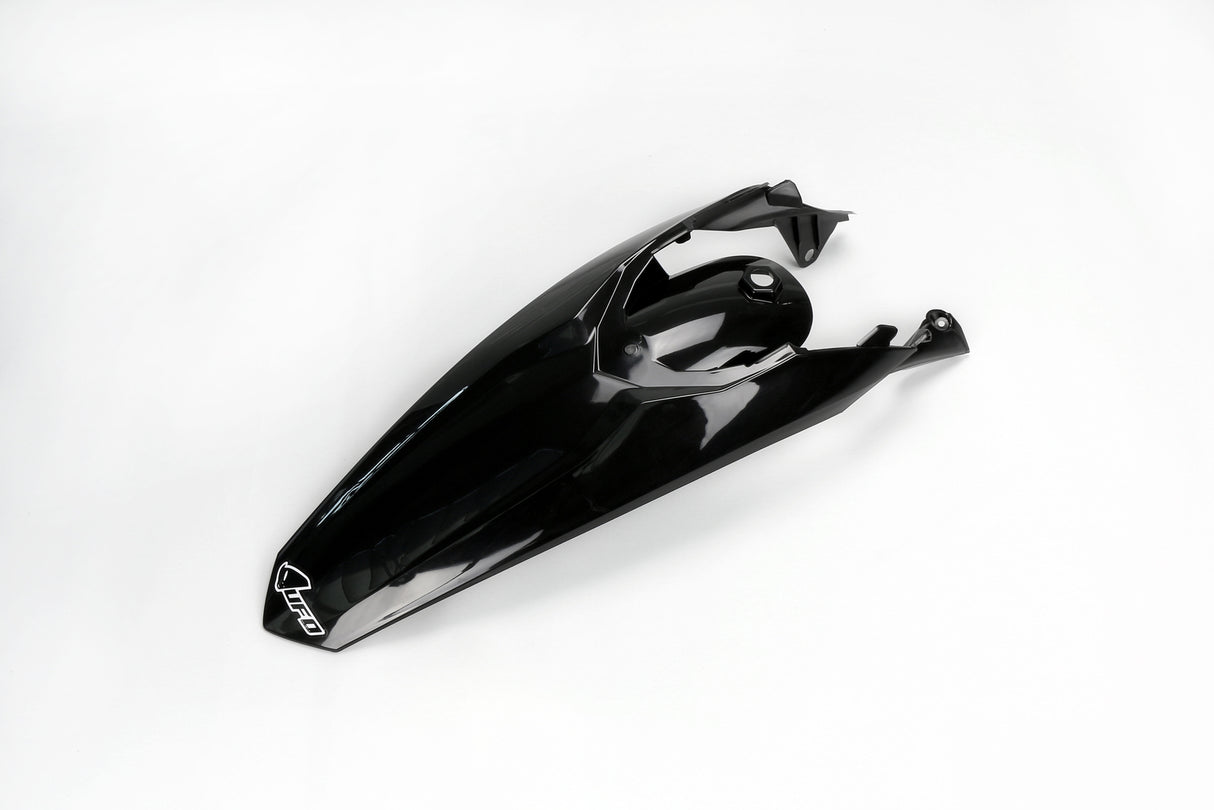 UFO Rear Fender Black w/Lugs for KTM EXC/EXC-F 12-16