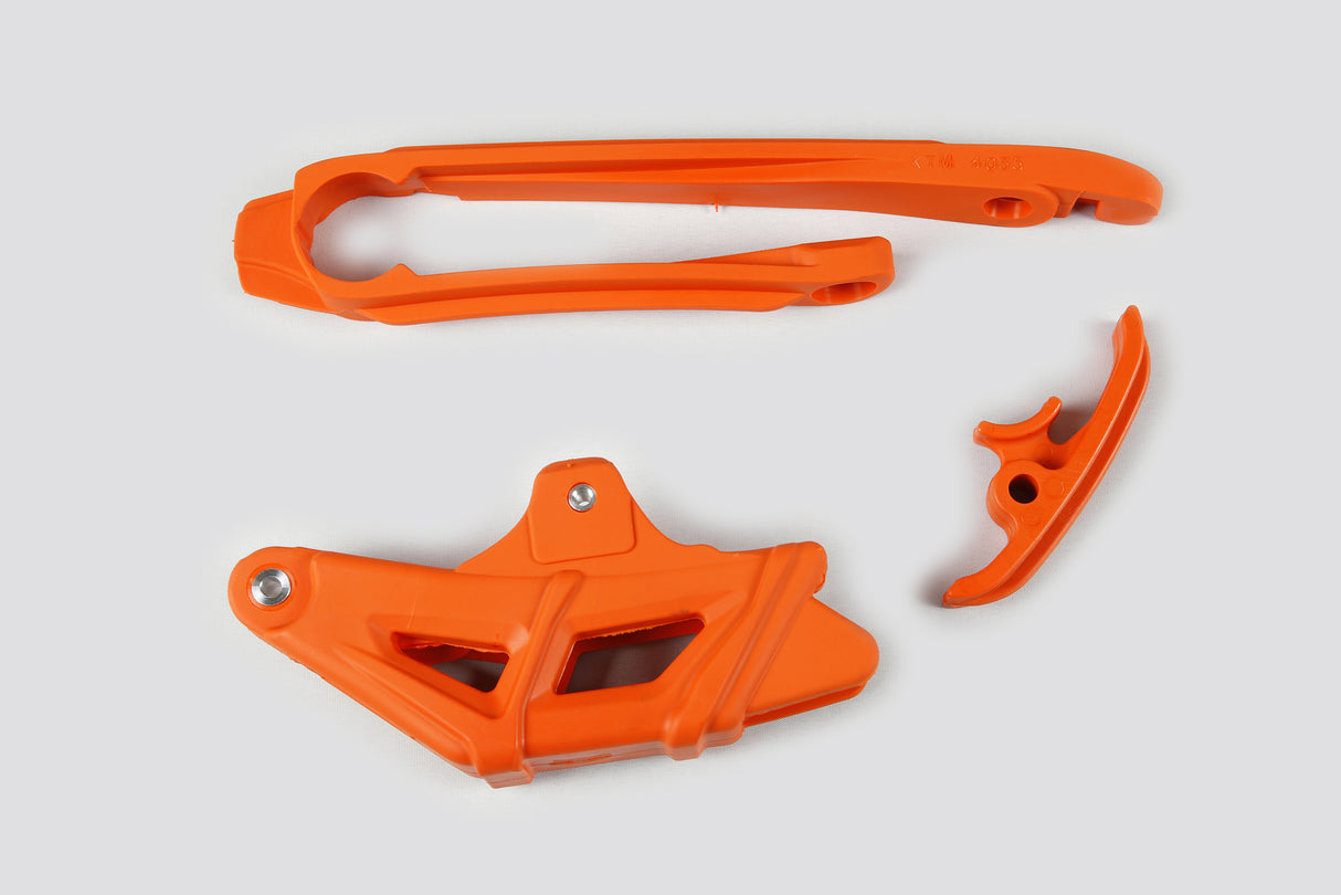 UFO Chain Guide & Swingarm Chain Slider Kit 1998-2018 Orange for KTM EXC/EXC-F 12-23