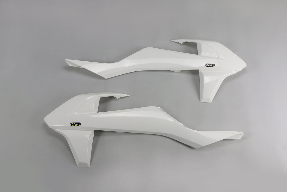 UFO Radiator Shrouds White for KTM SX/SX-F 16-18/EXC/EXC-F 17-19/SX 250 17-18