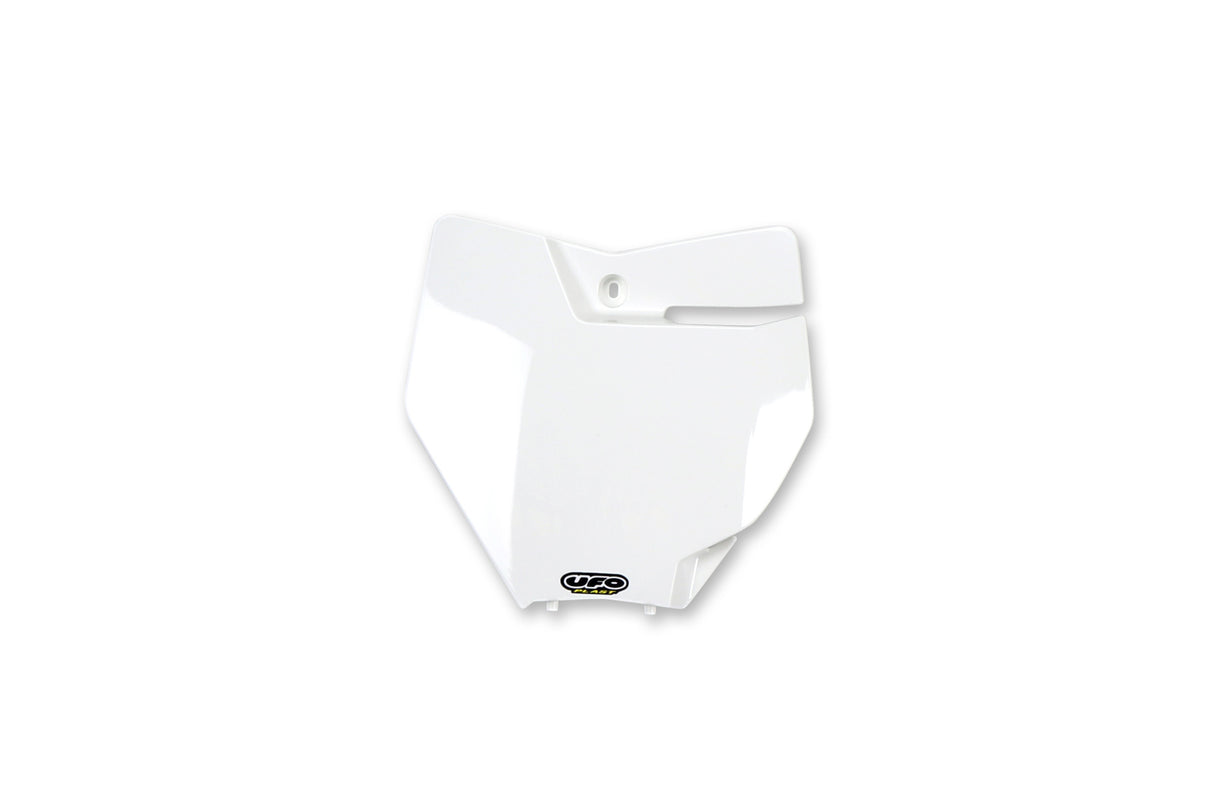 UFO Front Number Plate White for KTM SX/SX-F 16-18/SX 250 17-18