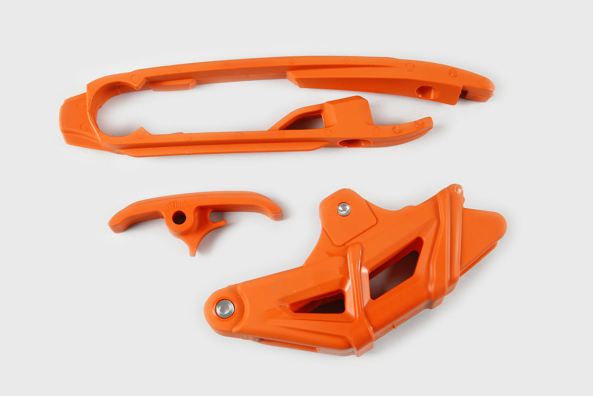 UFO Chain Guide & Swingarm Chain Slider Kit 1998-2018 Orange for KTM SX/SX-F 16-22/SX 250 17-22