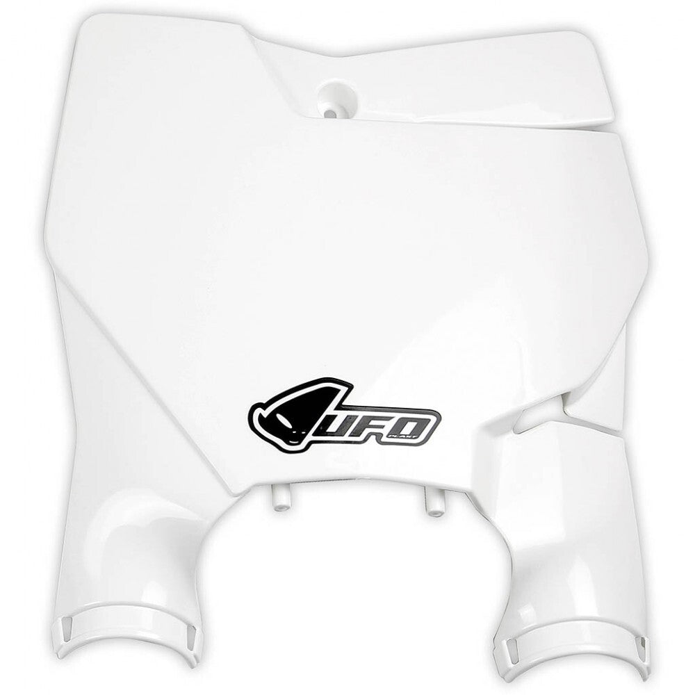 UFO Front Number Plate White for KTM SX/SX-F 16-22/SX 250 17-22