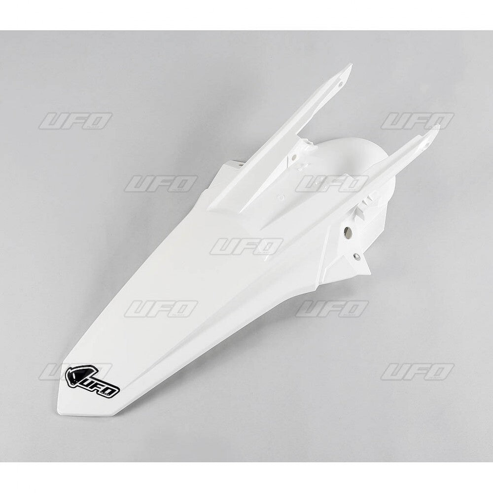 UFO Rear Fender White w/Lugs for KTM EXC/EXC-F 17-19