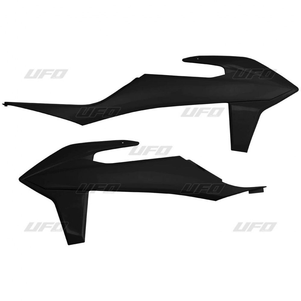 UFO Radiator Shrouds Black for KTM SX/SX-F 19-22/EXC/EXC-F 20-23