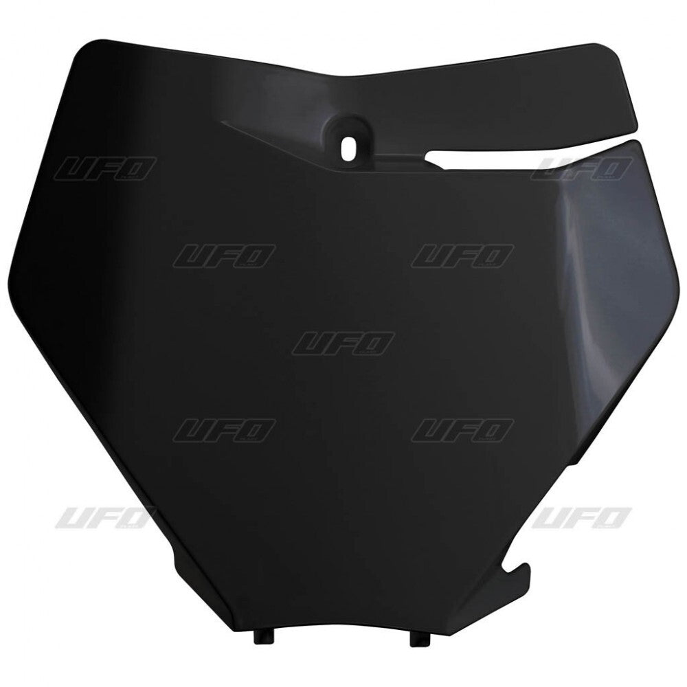 UFO Front Number Plate Black for KTM SX/SX-F 19-22