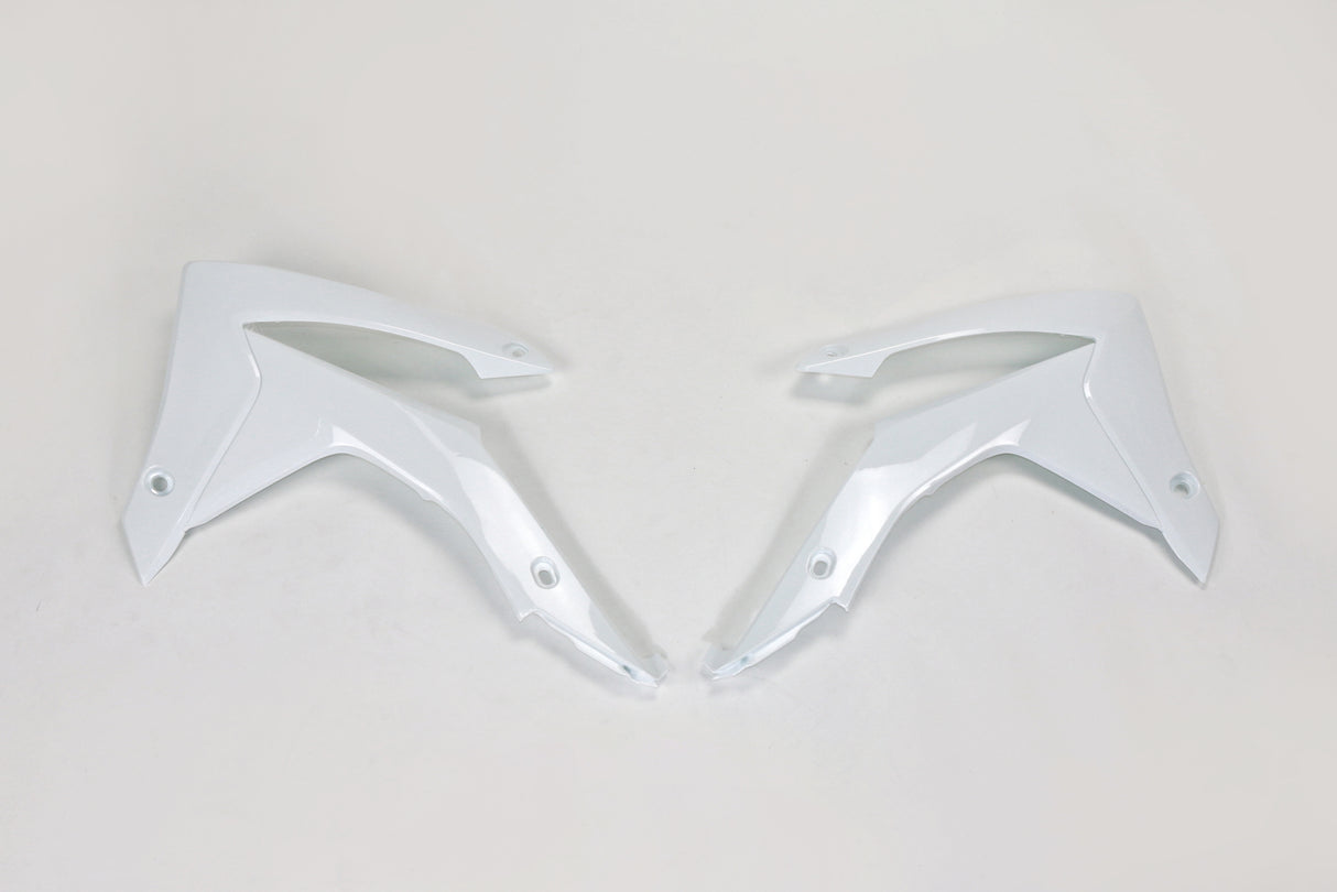 UFO Radiator Shrouds White for Honda CRF250R 14-17/CRF450R 13-16