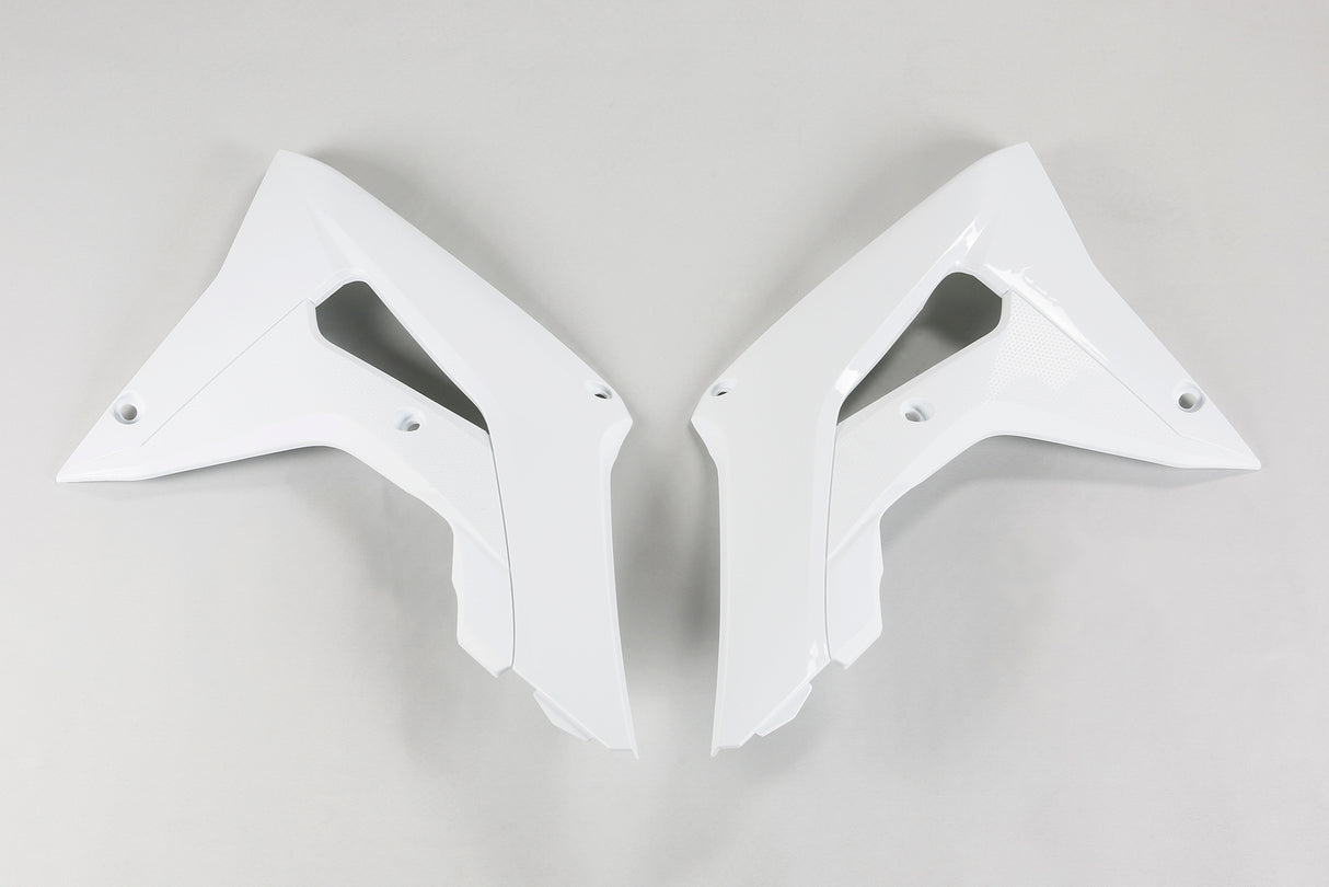 UFO Radiator Shrouds White for Honda CRF250R 18-21/CRF450R 17-20